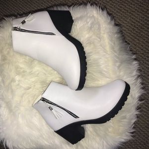 white booties